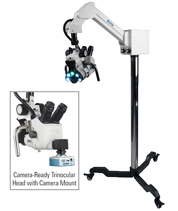 Bovie Colpo-master™ I Swing Arm Colposcope 110v 45° Camera Ready Trinocular Zoom Head, 3 Leg Base (CS-103T-LED)