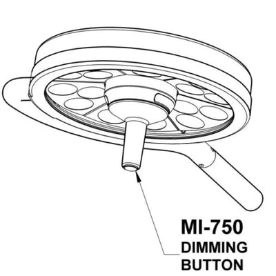 Bovie MI-750 LED Procedure Light - Wall Mount