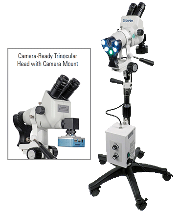 Bovie Colpo-master II Colposcope Model CS-205 110v 45° Camera Ready Trinocular Zoom Head, 3 Leg Base (CS-205T-LED)