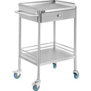 Stainless Steel Medical Cart with Drawer