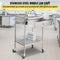 Stainless Steel Medical Cart with Drawer