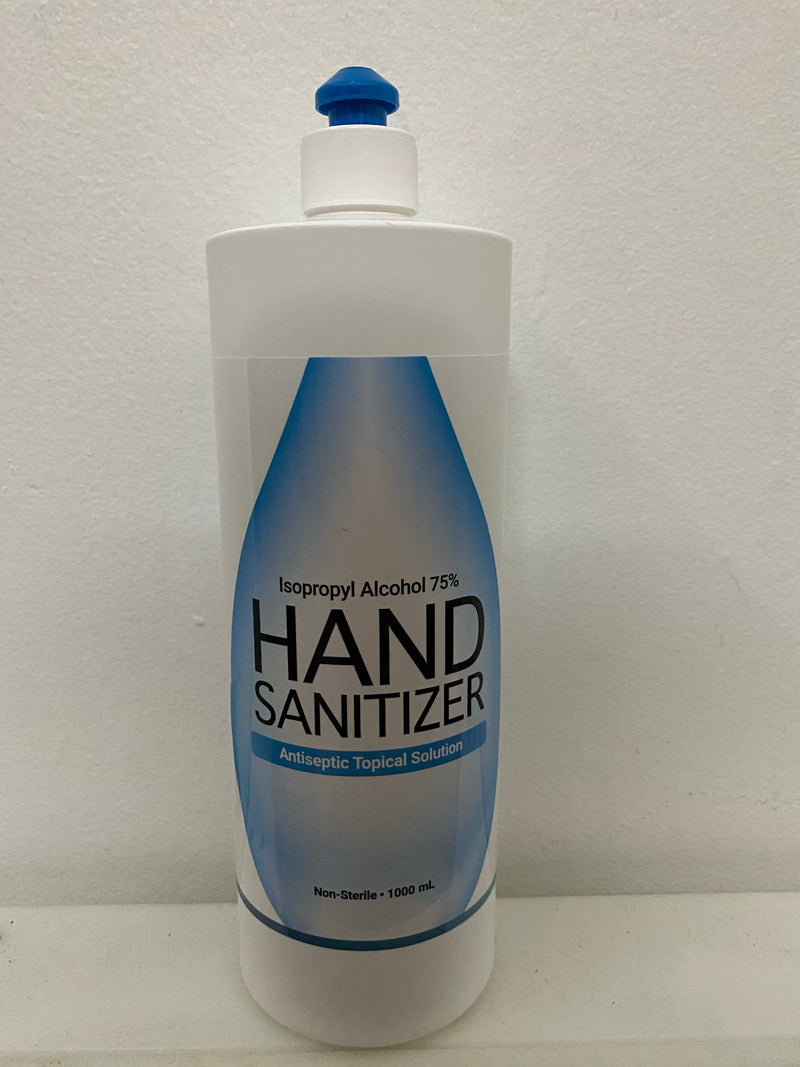 Box of 12 Hand Sanitizer 1000ML 75% Isopropyl Alcohol Antiseptic Topical Solution