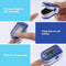 Fingertip Pulse Oximeter Finger Blood Oxygen Saturation Monitor SpO2 Level Heart Rate Monitor